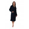 Lydia Creations Ρόμπα Γυναικεία Μονόχρωμη Fleece με Κουμπιά