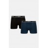 Minerva Ανδρικά Μποξεράκια Μαύρα με Σχέδια 2Pack